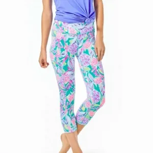 Weekender High-Rise Crop Legging In Maldives Green/turtle Wave Activewear Womens - gym outfits discount