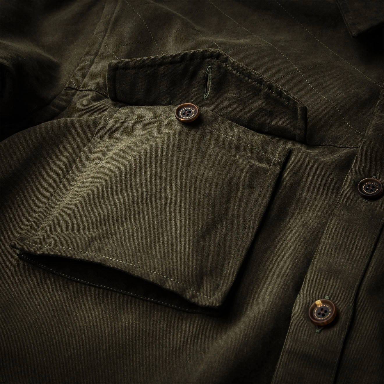 Westley Richards The Expedition Safari Shirt Brushed Green