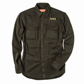 Westley Richards The Expedition Safari Shirt Brushed Green mens tank tops best deals