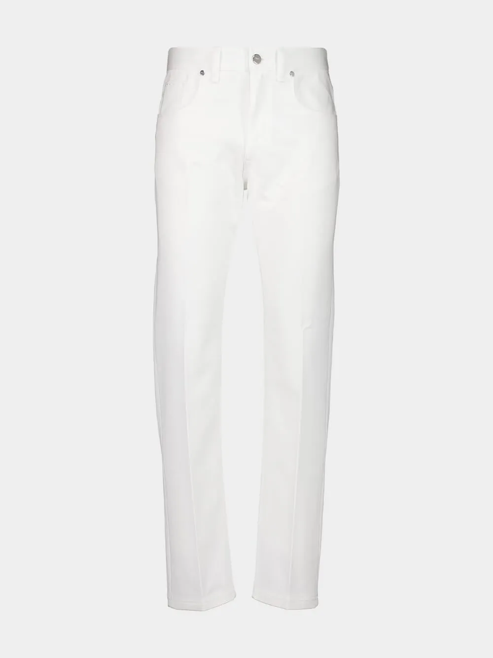 White Selleria Straight-Leg Jeans Bottoms Mens - cheap mens shorts online