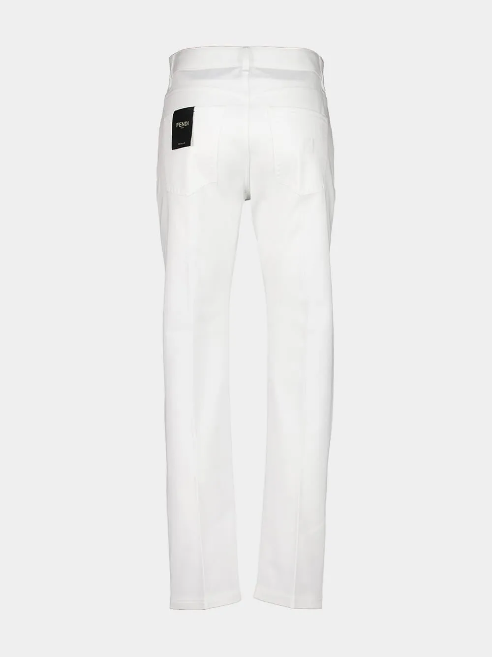 White Selleria Straight-Leg Jeans