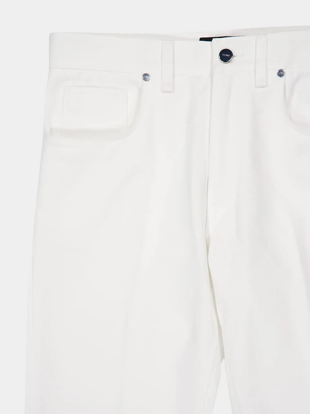 White Selleria Straight-Leg Jeans