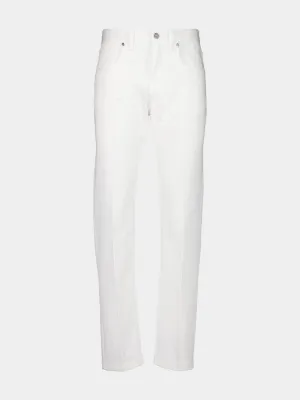White Selleria Straight-Leg Jeans Bottoms Mens - cheap mens shorts online
