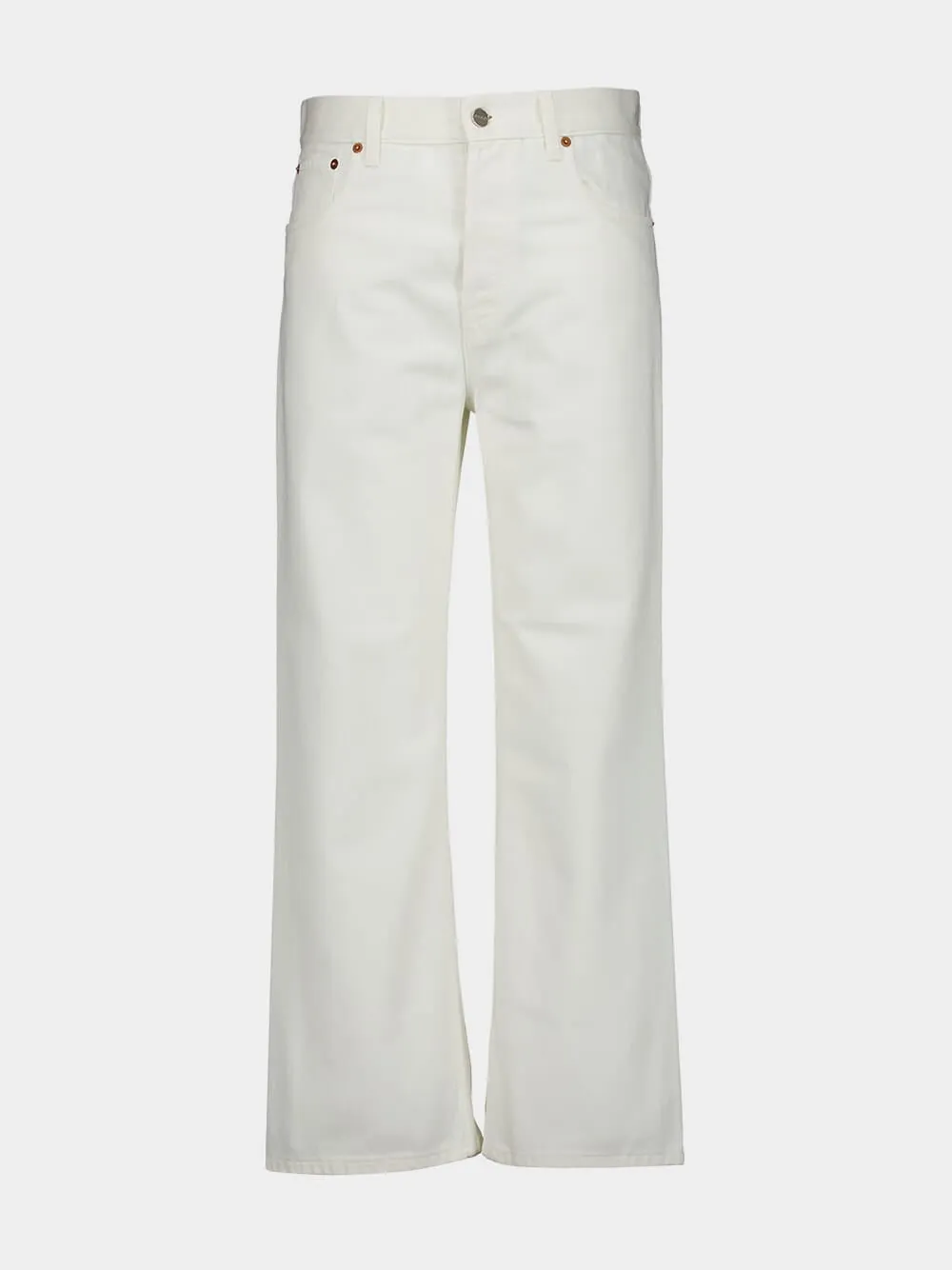 White Straight Fit Jeans Bottoms Mens - cheap mens shorts online