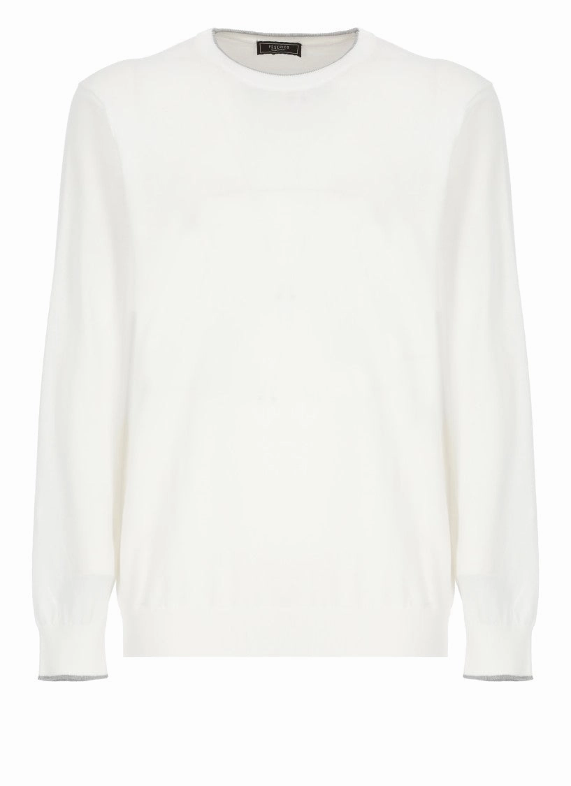 White Cotton Sweater designer sweaters outlet