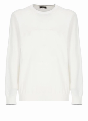 White Cotton Sweater designer sweaters outlet