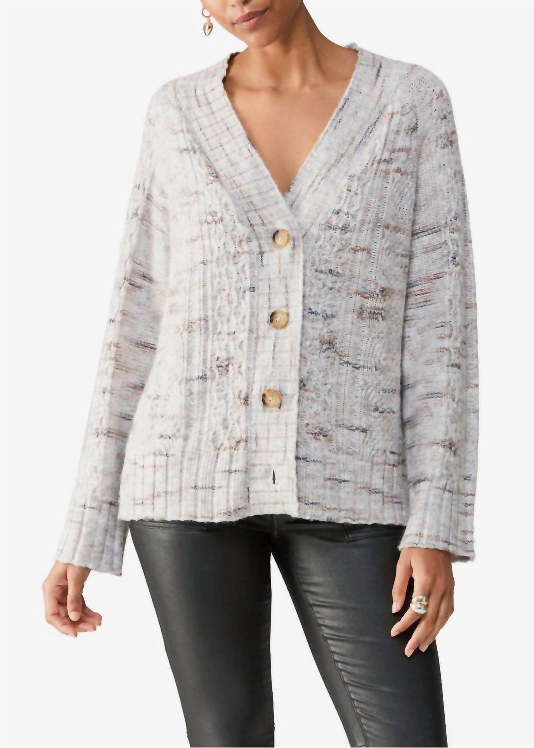 Women's Cozy Mornings Cardigan In Light Mineral turtleneck sweaters sale