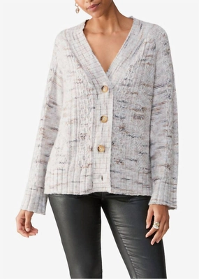 Women's Cozy Mornings Cardigan In Light Mineral turtleneck sweaters sale