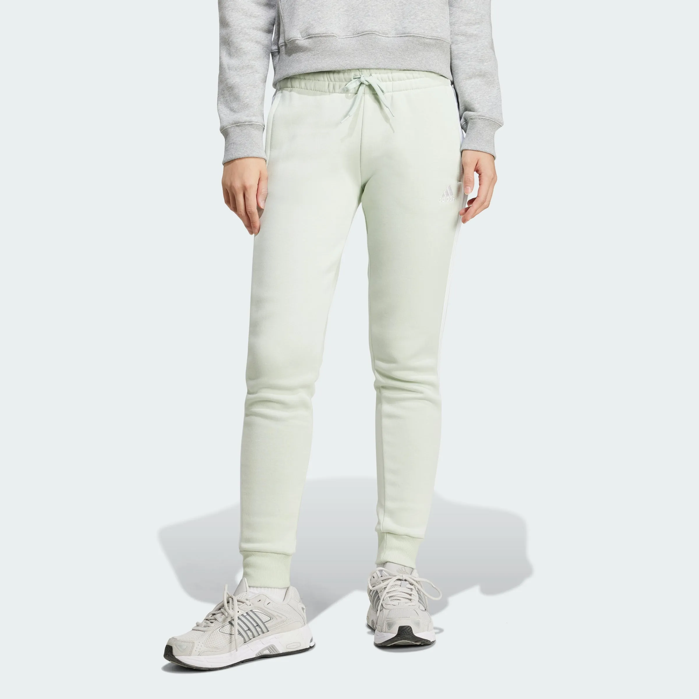 Women's adidas Essentials 3-Stripes Fleece Pants Activewear Womens - sports bras best price