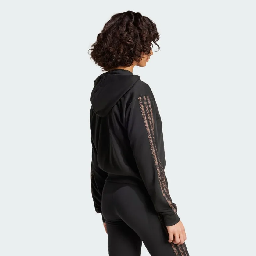 Women's adidas Essentials Seasonals Animal French Terry Full-Zip Hoodie