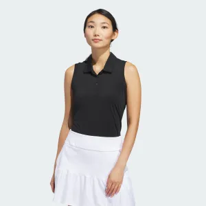 Women's adidas Ultimate365 Solid Sleeveless Polo Shirt Activewear Womens - gym outfits discount