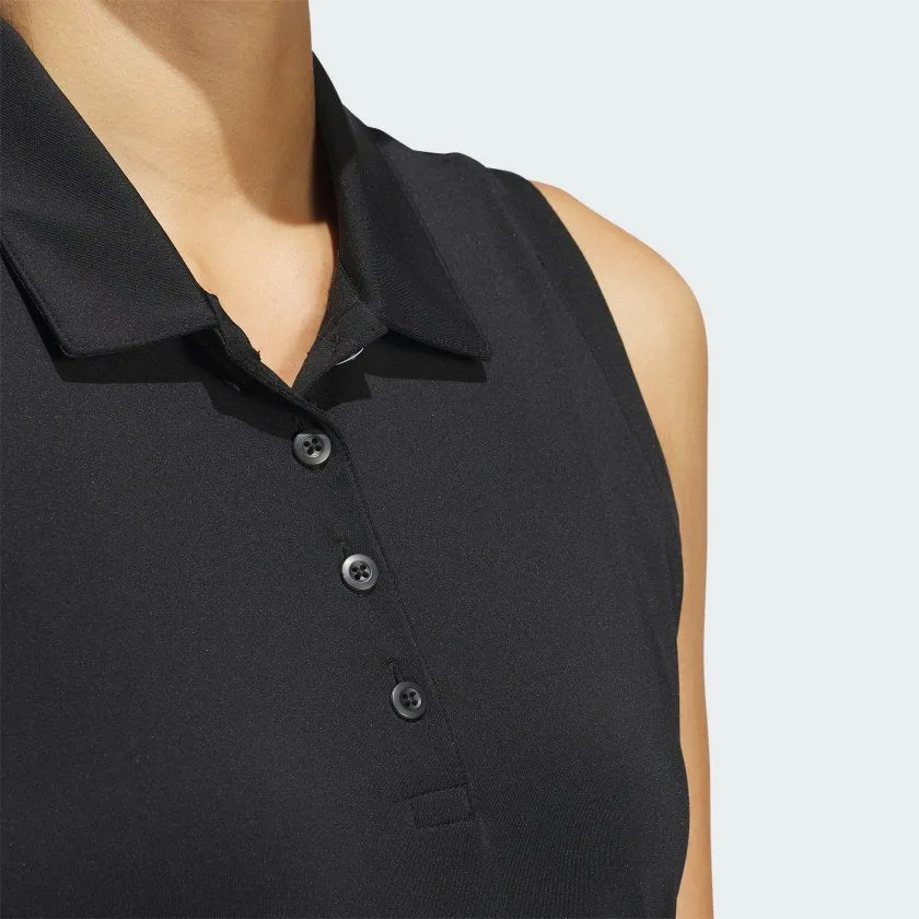 Women's adidas Ultimate365 Solid Sleeveless Polo Shirt