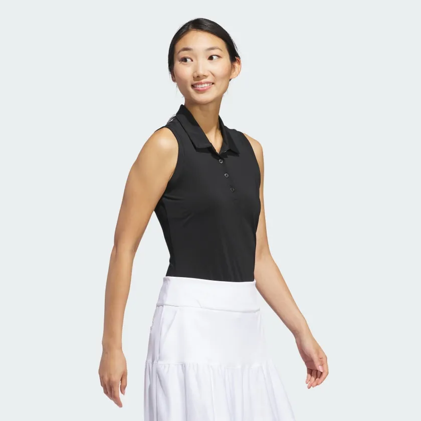 Women's adidas Ultimate365 Solid Sleeveless Polo Shirt