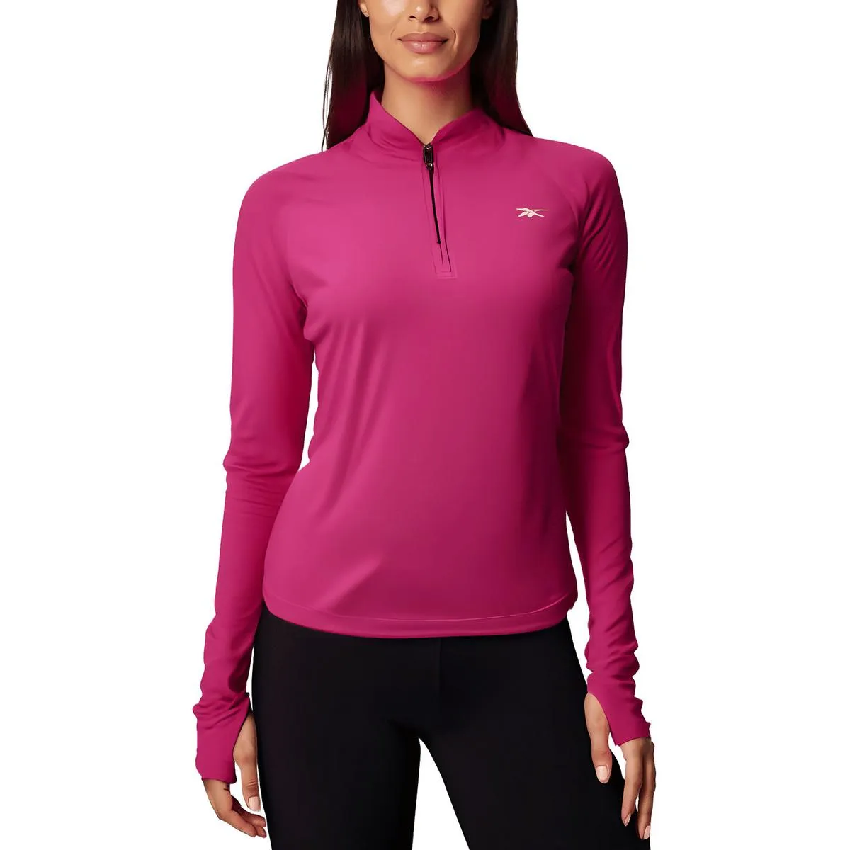 Womens Logo Polyester 1/2 Zip Top