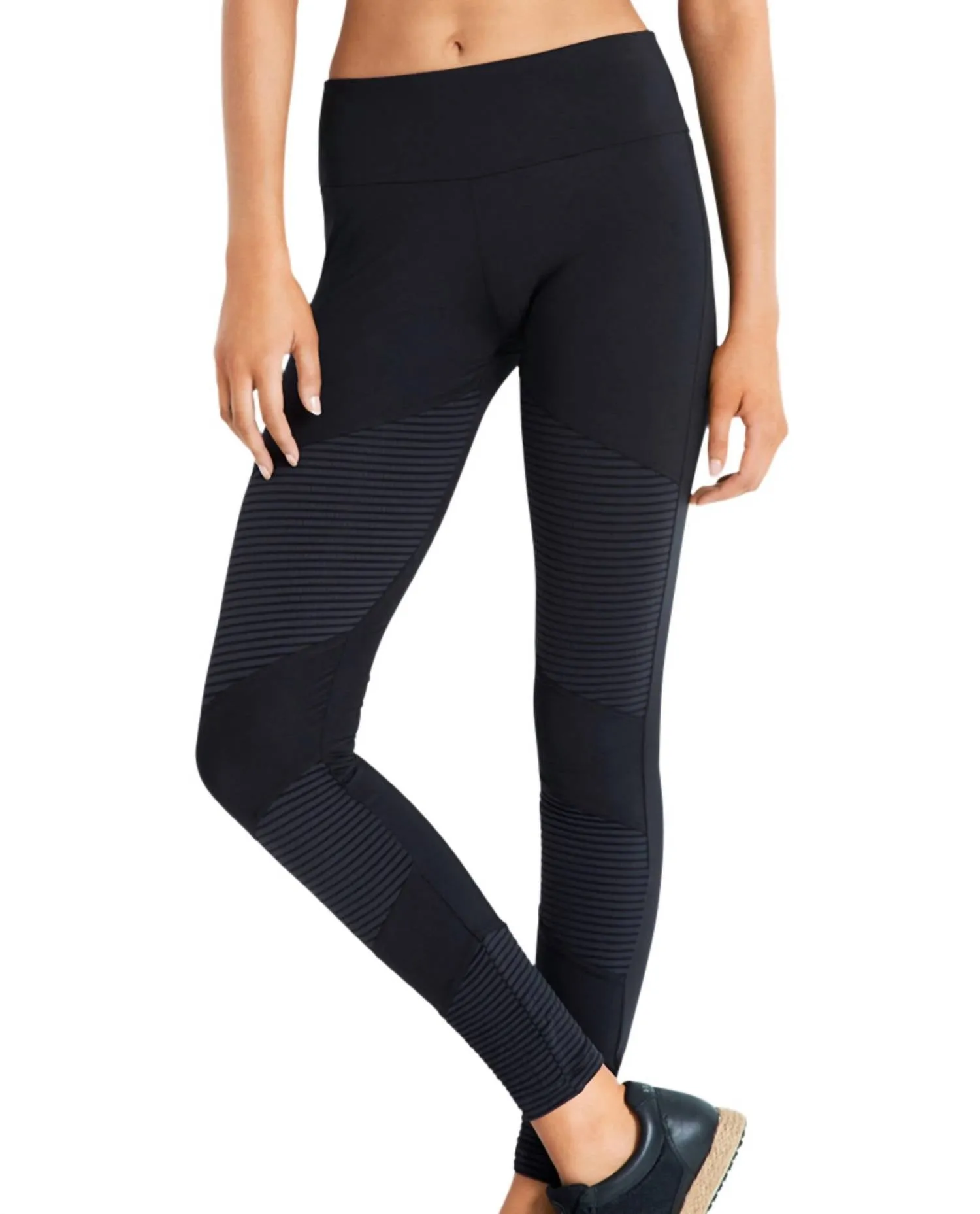 Women's Moto Leggings In Sea Black Activewear Womens - fitness leggings online