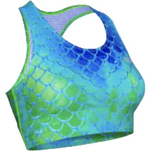 Women's Performance Sports Bra In Mermaid Activewear Womens - gym outfits discount