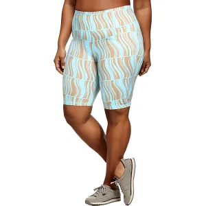 Womens Printed Manmade Bike Short Activewear Womens - yoga pants clearance