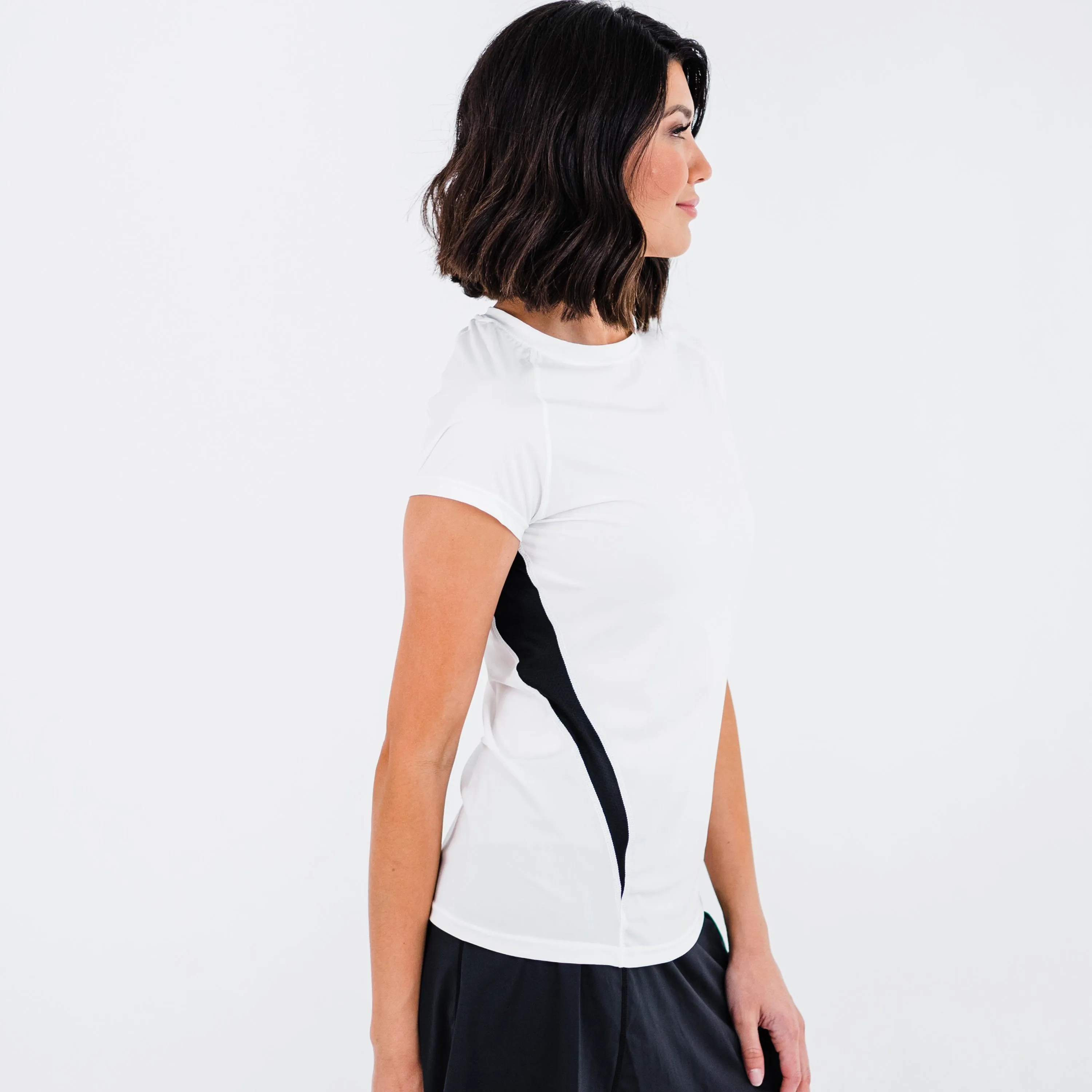 Women's Pro Cap Sleeve Performance Top With Mesh Panels