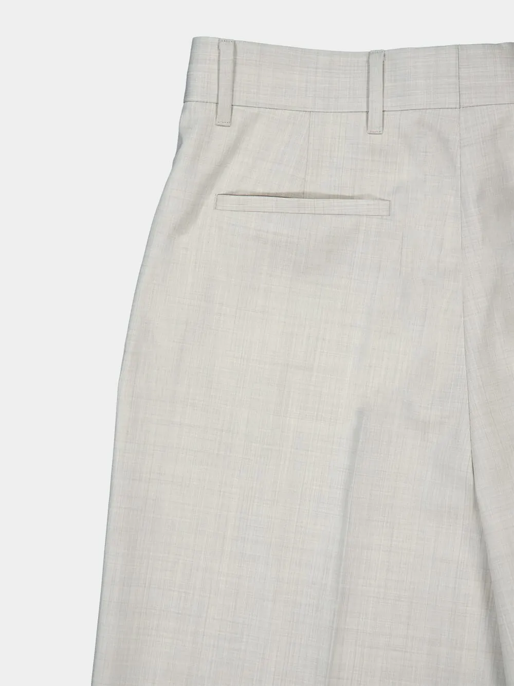 Wool Wide-Leg Pants