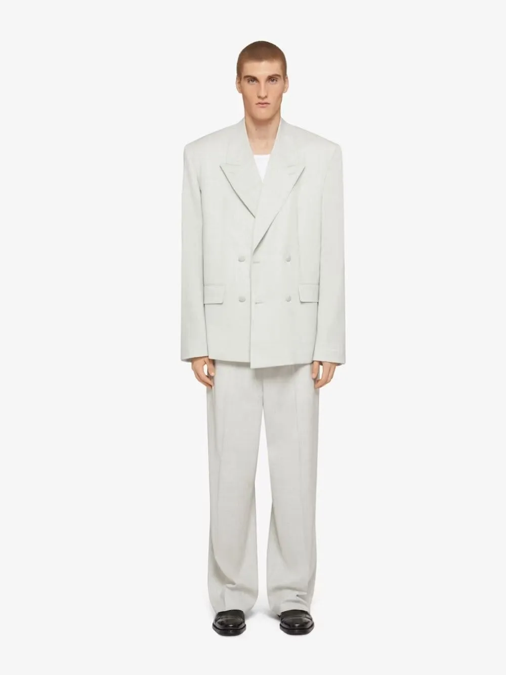 Wool Wide-Leg Pants