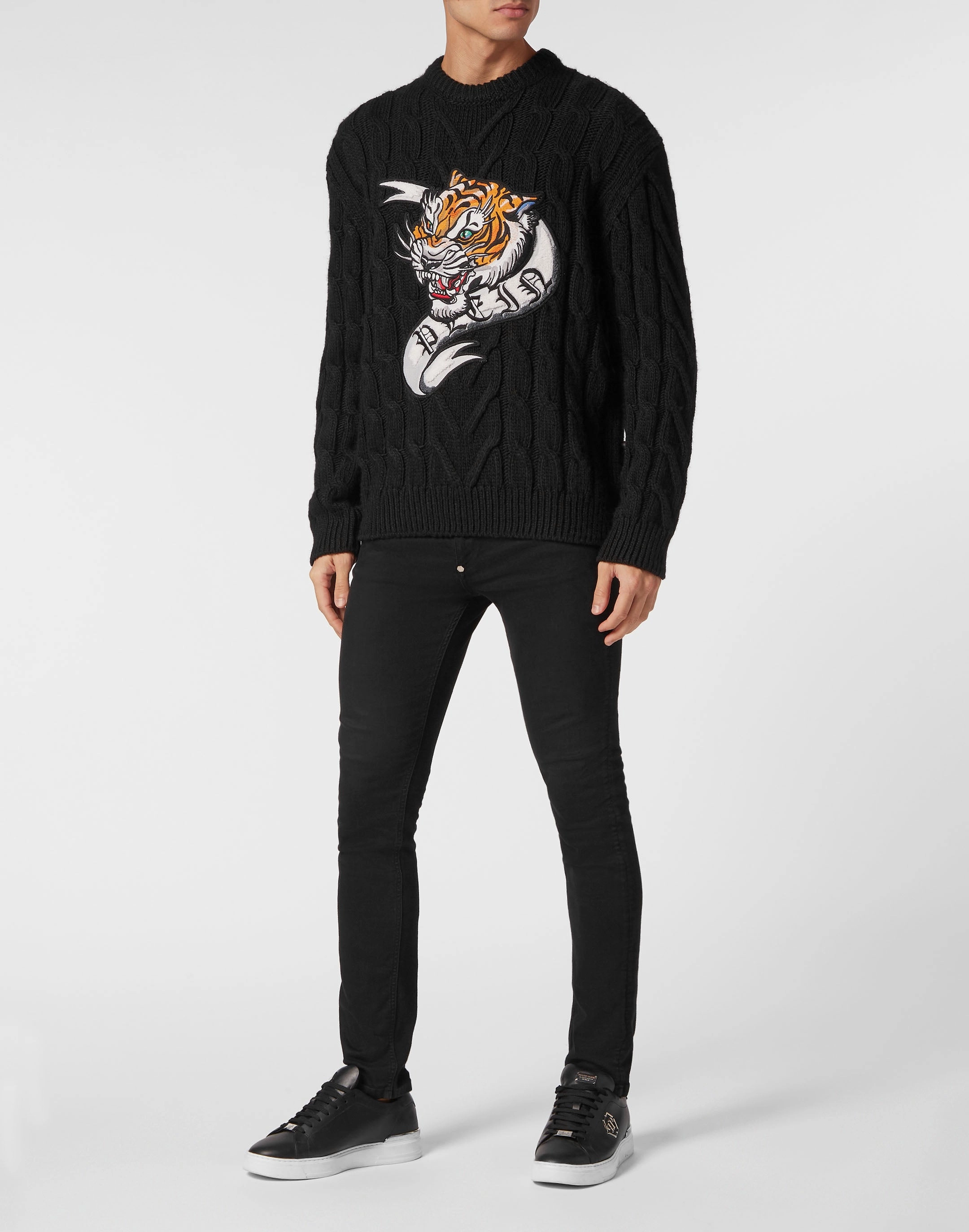 Wool Blend Roundneck Tattoo