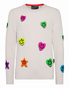 Wool Pullover Round Neck chunky knit discount