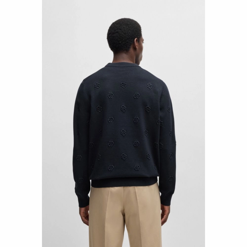 Wool sweater with Double B monograms