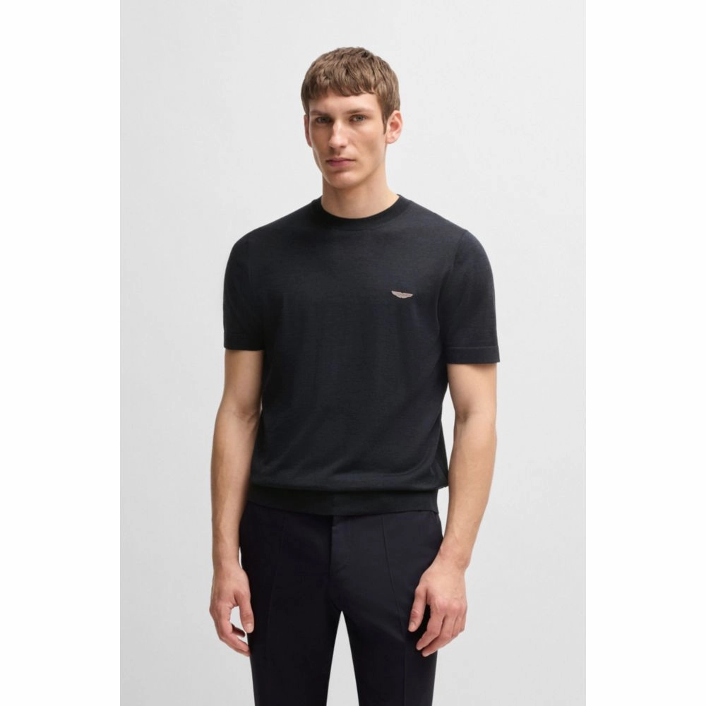 x ASTON MARTIN knit T-shirt in silk and cotton