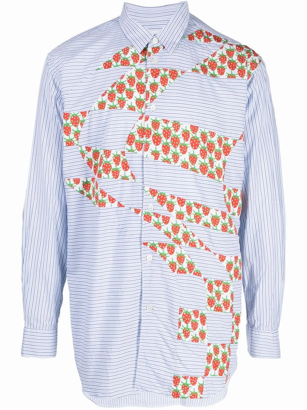 X Brent Westfall Strawberry Patchwork Shirt mens polos clearance