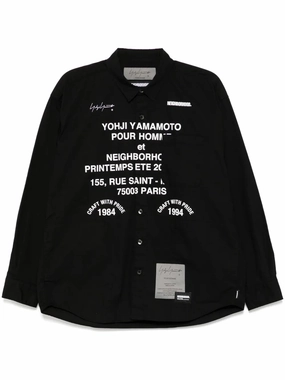 X Neighborhood Printed Long-Sleeves Shirt mens polos clearance