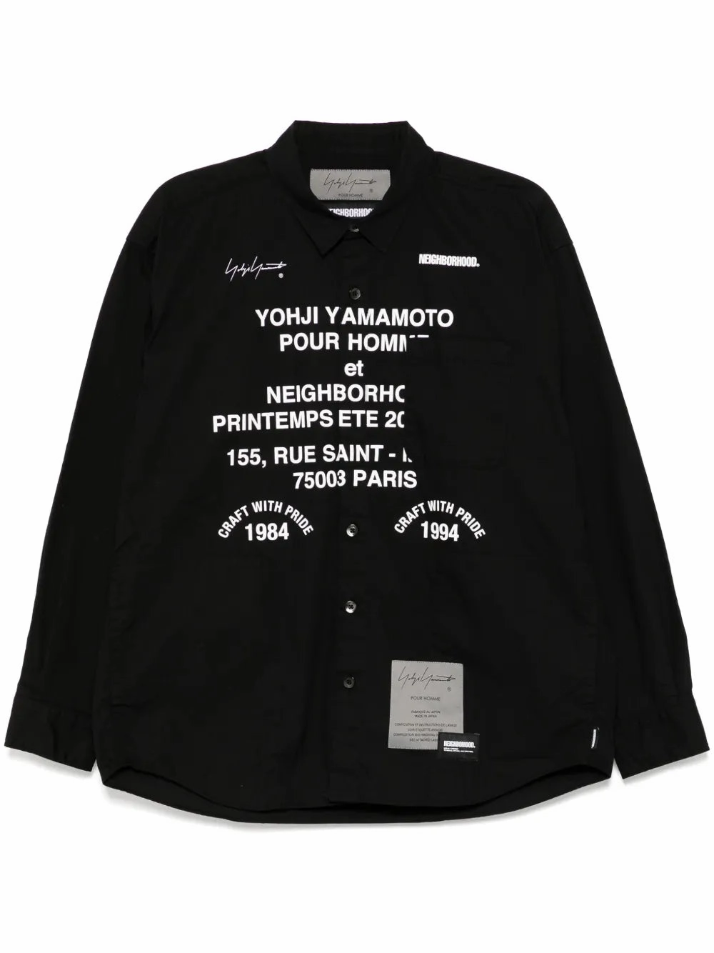 X Neighborhood Printed Long-Sleeves Shirt mens polos clearance