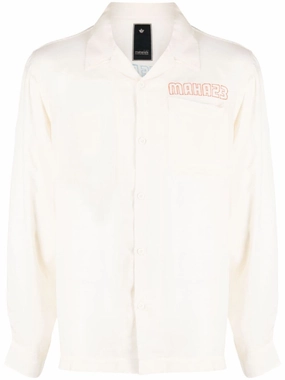 Year Of The Rabbit-Embroidered Shirt mens polos clearance