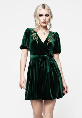 Zarina Embroidered Mini Wrap Dress Dresses Womens - beach dresses cheap