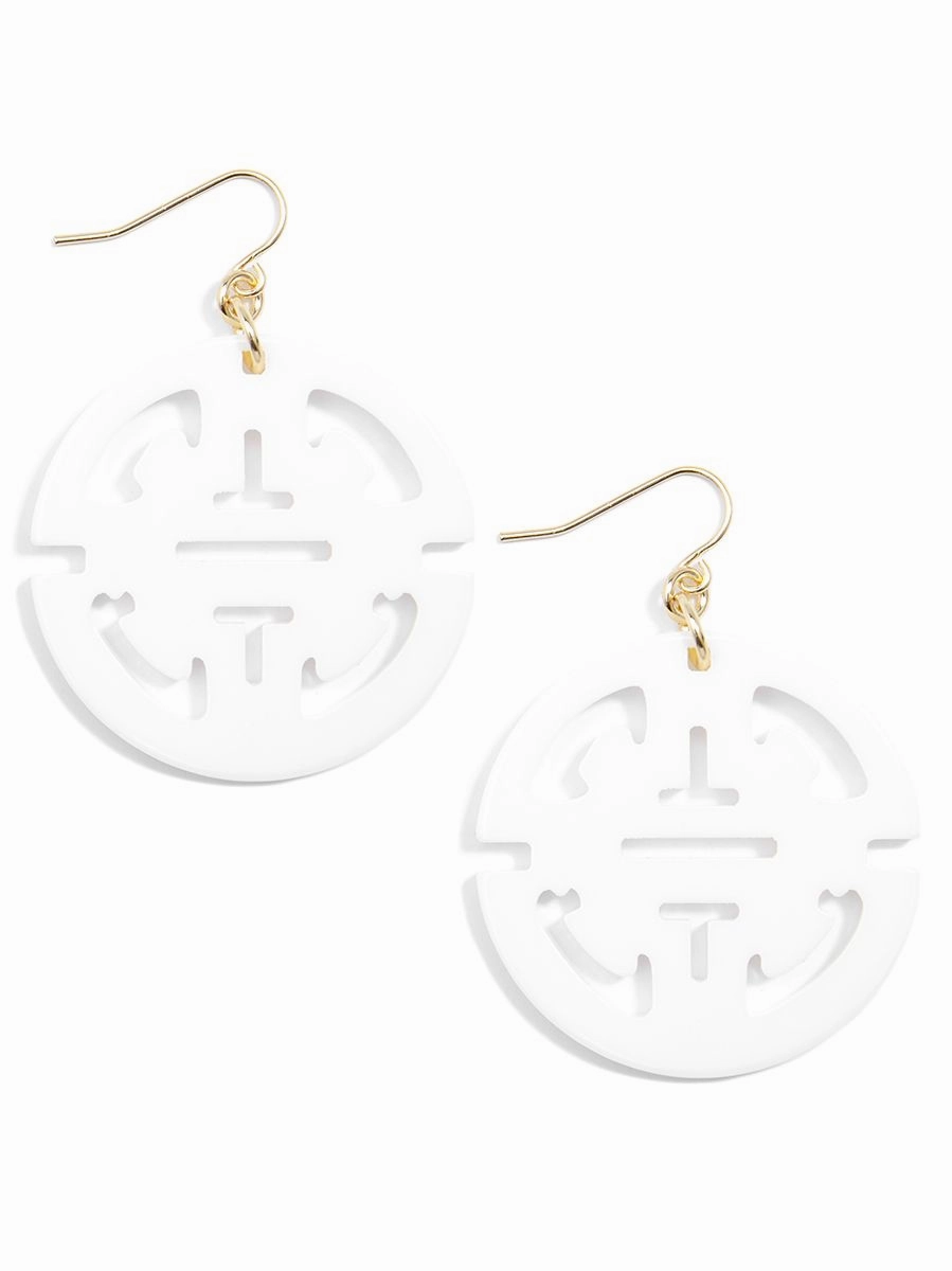 Zenzii Traveling Resin Drop Earring - White summer dresses best deals