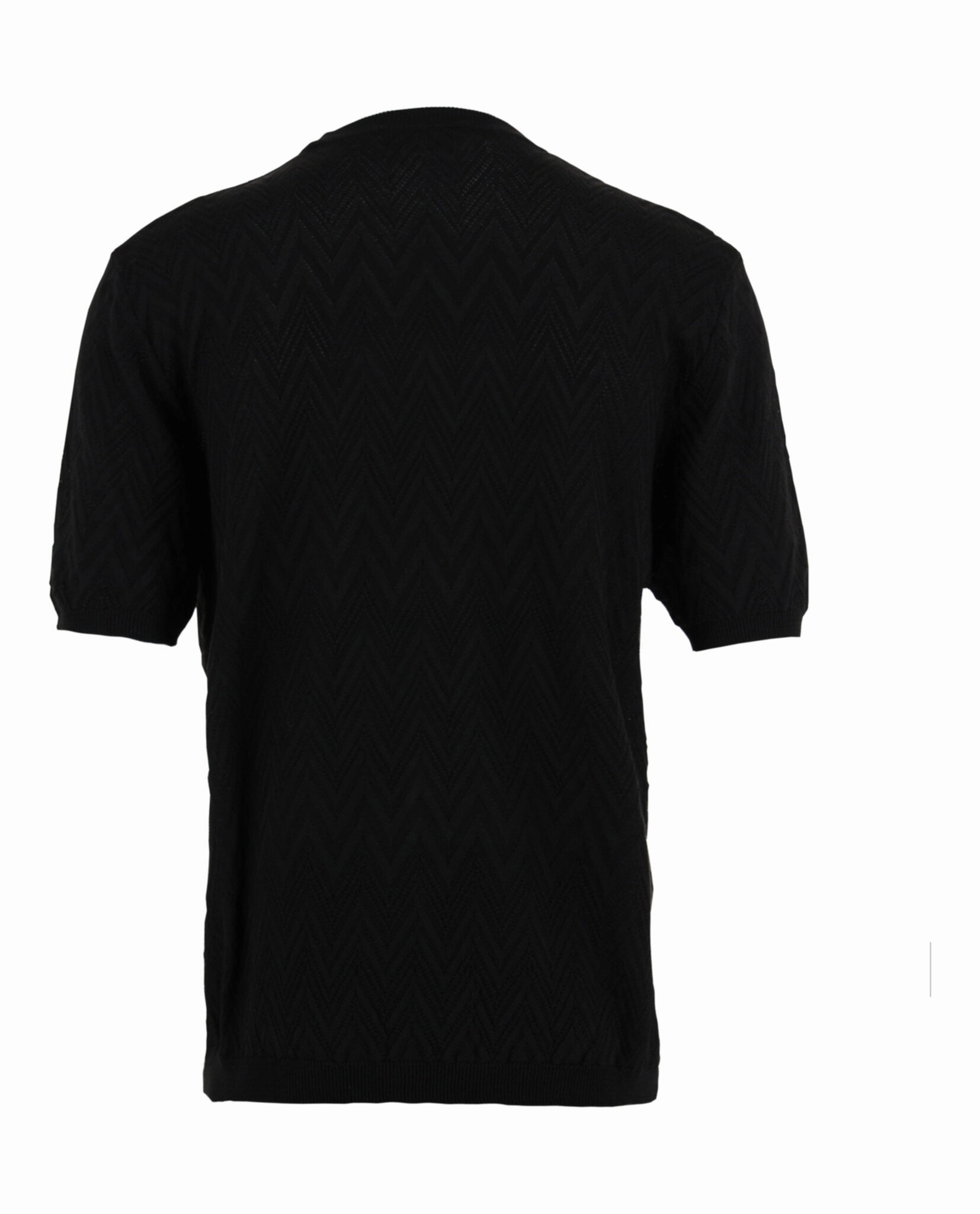 Zig Zag Short Sleeve Sweater