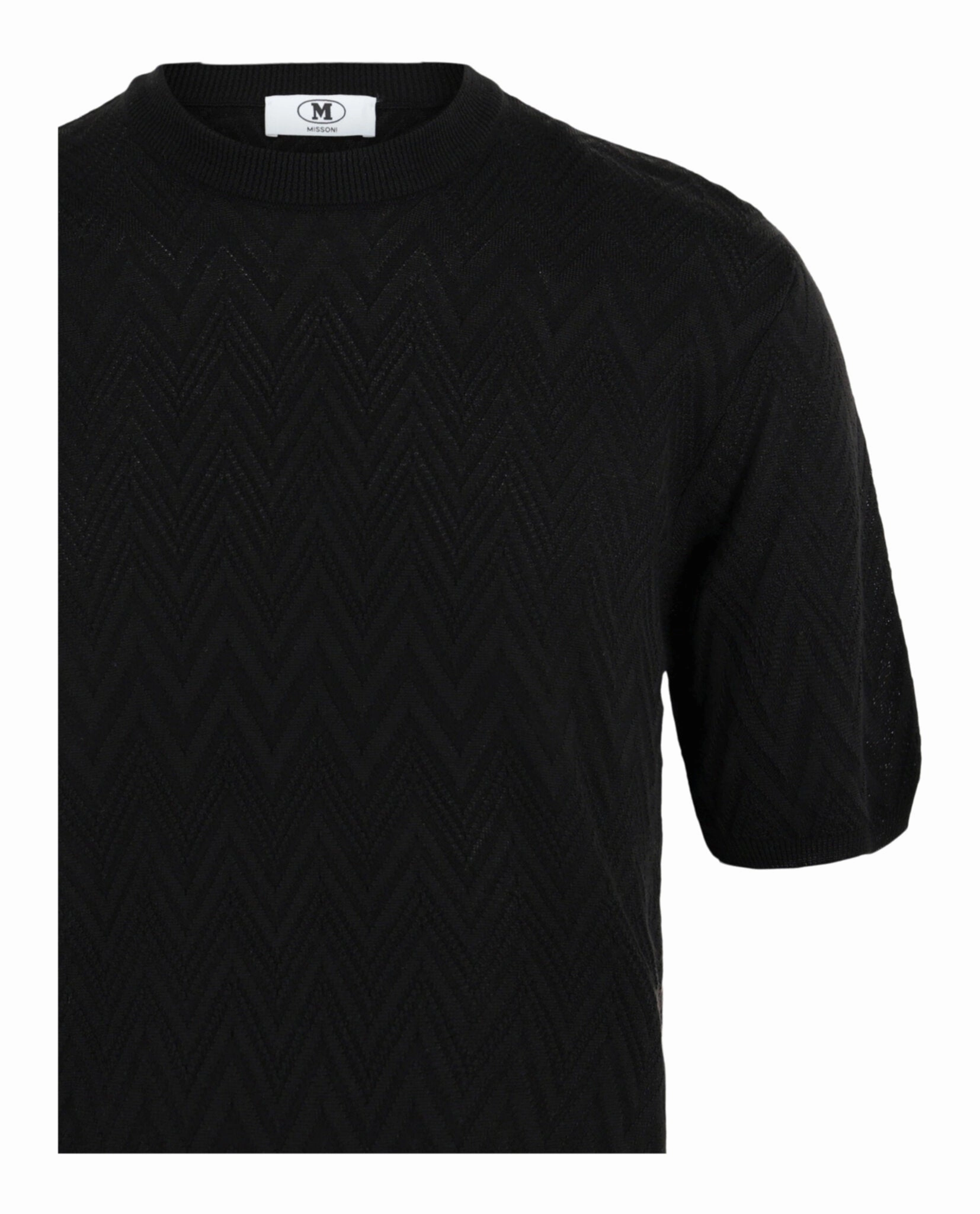 Zig Zag Short Sleeve Sweater