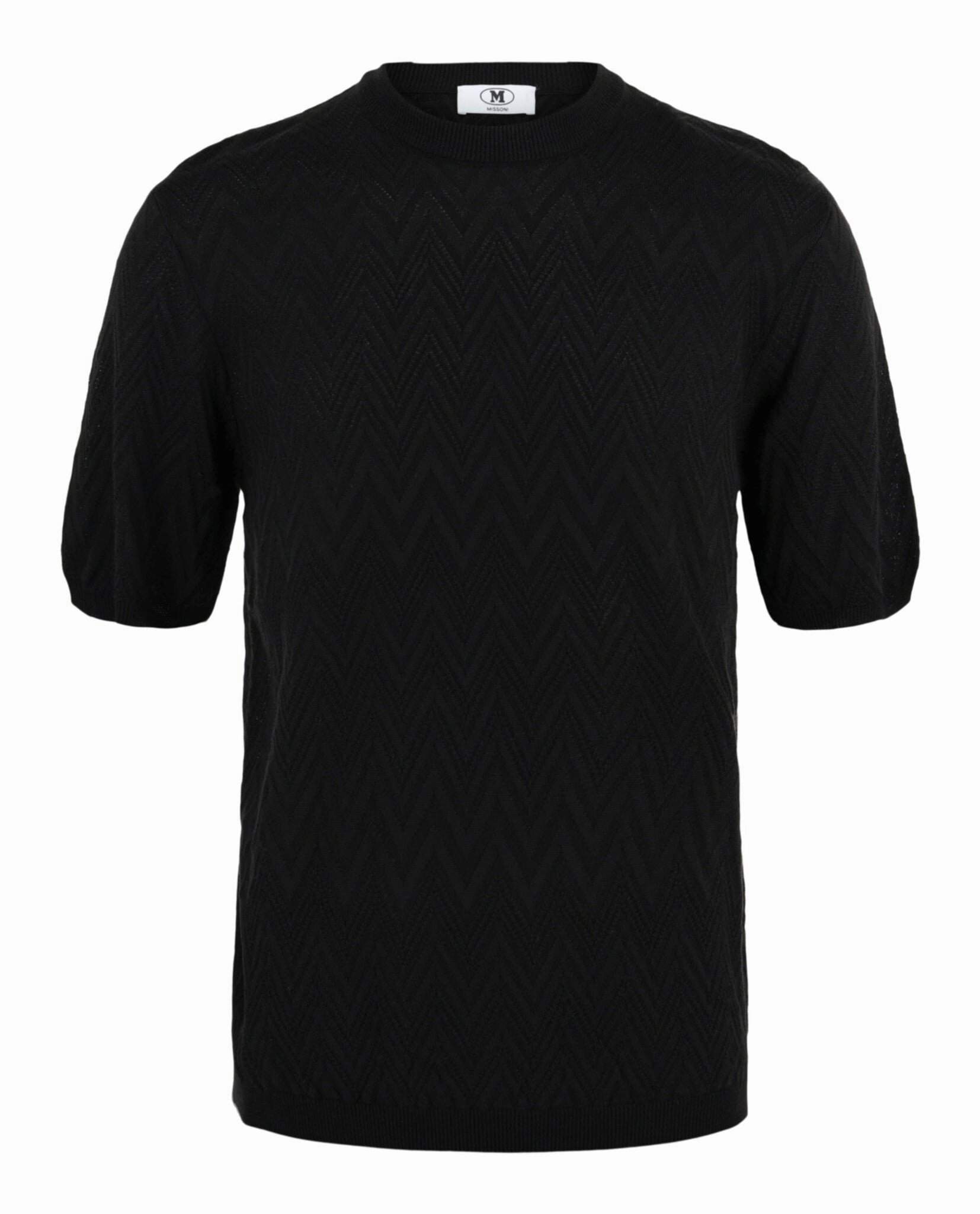 Zig Zag Short Sleeve Sweater